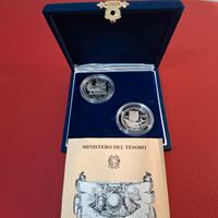 Dittico 200 e 500 Lire 1989 Scoperta dell'America