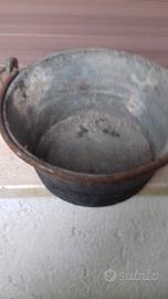 Caliero in rame d'epoca paiolo