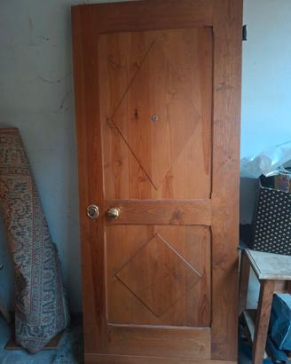 Anta porta d'ingresso blindata in legno