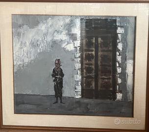 Obes Gazza, quadro olio su tela,  110x100 cm circa