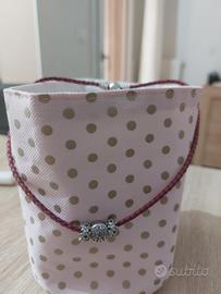 collana pandora in pelle intrecciata