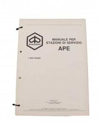 Manuale stazione servizio Ape Poker