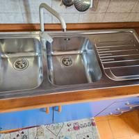 Lavabo cucina due vasche acciaio