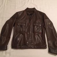 Giacca da moto Belstaff  in cuoio,tg XL.