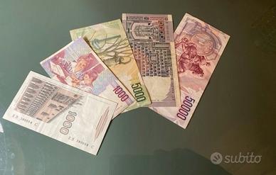 Banconote Lira Italiana - Lotto Misto