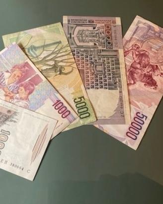 Banconote Lira Italiana - Lotto Misto