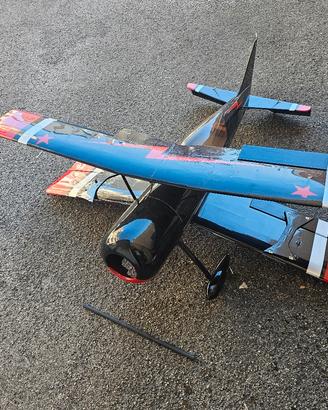 Aeromodello Pitts 30cc + motore 40cc benzina 