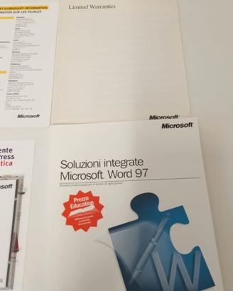 Word 97 software in scatola con documentazione