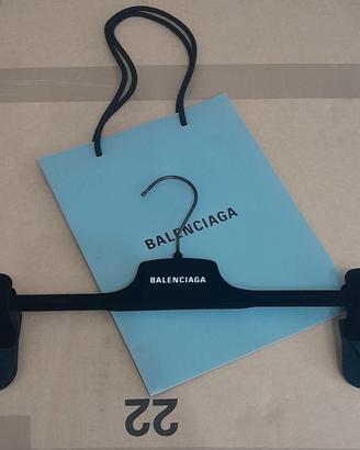 Gruccia appendiabiti Balenciaga in velluto nero 