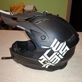Casco Acerbis con maschera motocross/enduro