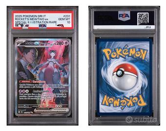 Mewtwo ex Team Rocket SAR PSA 10 ITA Pokémon
