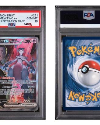 Mewtwo ex Team Rocket SAR PSA 10 ITA Pokémon