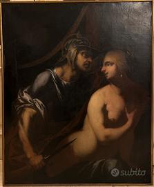 Olio su tela Marte e Venere