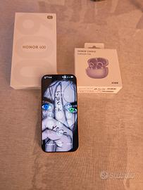 Honor 600 8/512 + earbuds clip