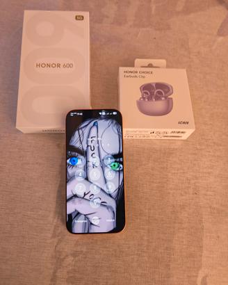 Honor 600 8/512 + earbuds clip