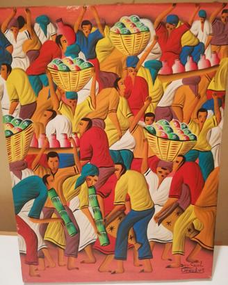 Dipinto Scuola haitiana di  Dieuseul Gérélus 40x30