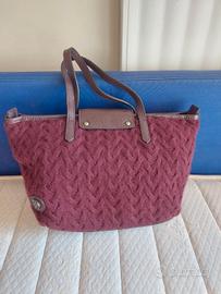 Borsa pelle e lana Bonfanti