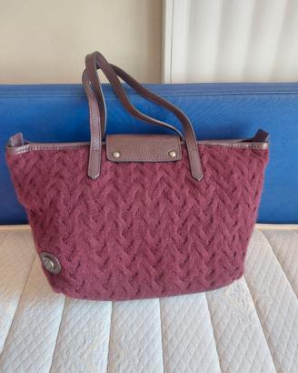 Borsa pelle e lana Bonfanti