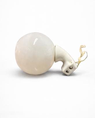 Lampada da parete in vetro opalino- anni 60/70