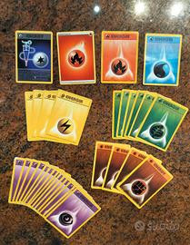Lotto carte Pokemon energia 