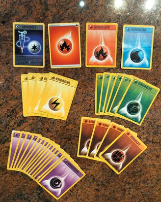 Lotto carte Pokemon energia 