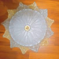 Plafoniere in vetro smerigliato giallo oro