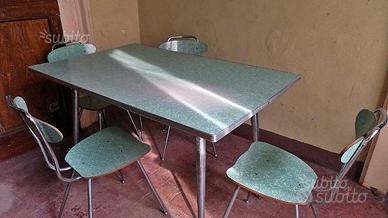 Tavolo modernariato cromato formica 1759