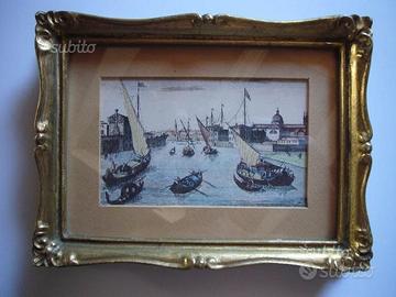 Veduta di Venezia interessante stampa d'epoca