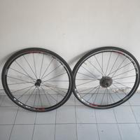 Coppia ruote bici da corsa Shimano 