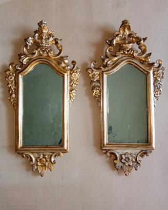 Coppia di specchiere antiche del '700