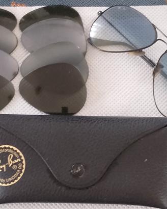 Rayban goccia originale occhiale da sole uomo nero