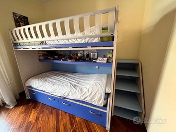 cameretta bambini 2 letti Moretti Compact