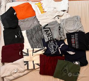Lotto 17 maglioni e felpe