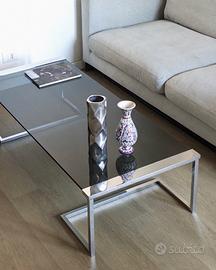 Tavolino Sir 32 Gallotti & Radice vetro cromo