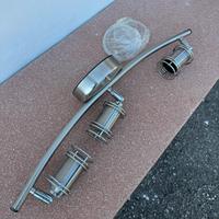 Faretto a 3 luci in cromo spazzolato