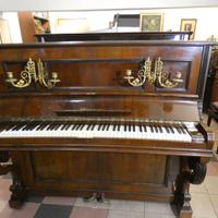 Pianoforte GAVEAU d'epoca in noce con candelabri