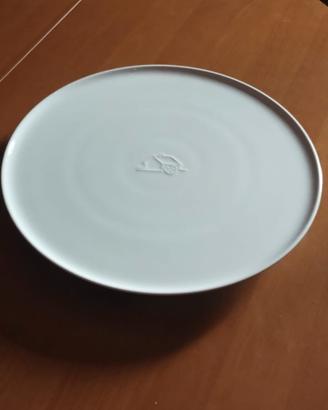 Piatto da portata con base in legno girevole 