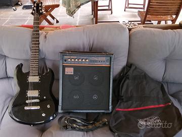 chitarra elettrica framus e amplificatore roland