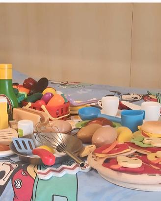 Pentoline varie legno stoffa e plastica