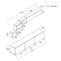 PARETE ATTREZZATA 180 