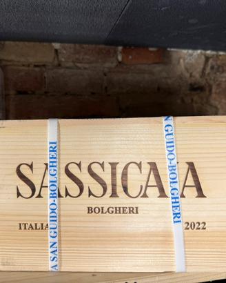 CASSA SASSICAIA 2022 NUOVA SIGILLATA