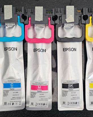 Set 4 Cartucce EPSON T9451 T9452 T9453 T9454 XL