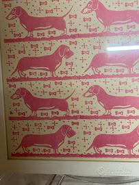 Quadro soggetto cani bassotto