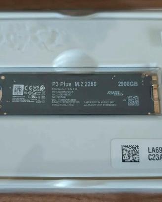 PC Gaming SSD M2 Crucial P3 Plus 2t 
