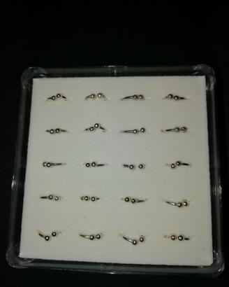 Confezione Da 20 Orecchini Per Naso In Argento 800