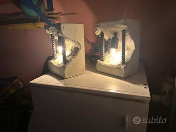 Lampade in Microcemento