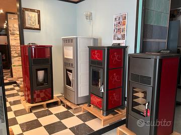 STUFE PALAZZETTI PELLET ARIA E IDRO o LEGNA ARIA