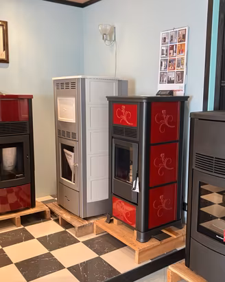 STUFE PALAZZETTI PELLET ARIA E IDRO o LEGNA ARIA