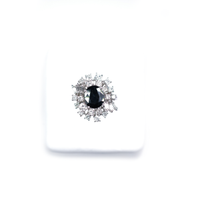 Anello zaffiro e diamanti