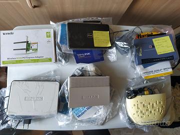 Router-Modem (Hub-Access Point) e scheda rete wifi